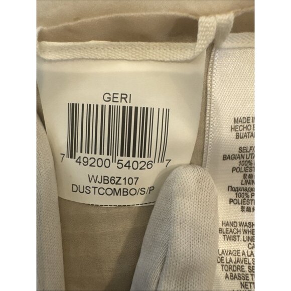 BCBG Beige With Black Sequin Pattern Sleeveless Mini Dress S - Picture 10 of 10